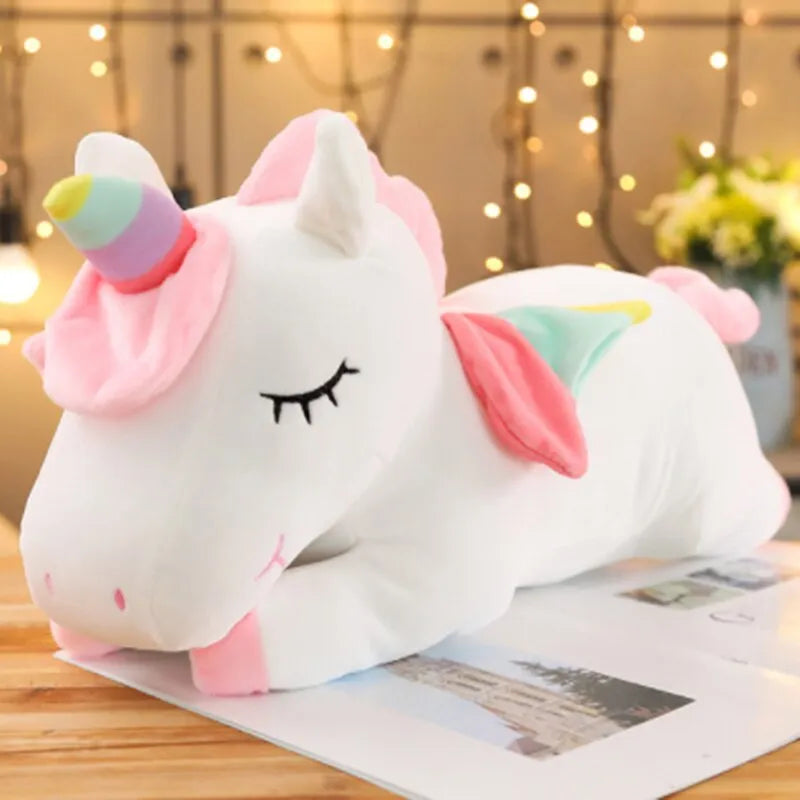 Kawaii Horse Plush 25/50cm Soft Stuffed Huggable Dolls Animal Acompany Toys Children Girl Birthday Gifts
