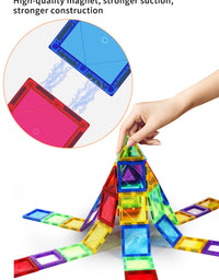 Magnetic Building Blocks Construction Set Children Toy Magnet Block Tiles Montessori Educational Toys for Kids Boys Girls Gifts
