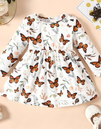 Newborn Dresses Baby Girl Clothes New Born Babies Kids Birthday Party Dress Ribbed Striped Long-Sleeve Overalls Children
