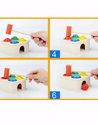 Kids Montessori Wooden Toys Rainbow Blocks Kid Learning Toy Baby Music Rattles Graphic Colorful Wooden Blocks Educational Toy
