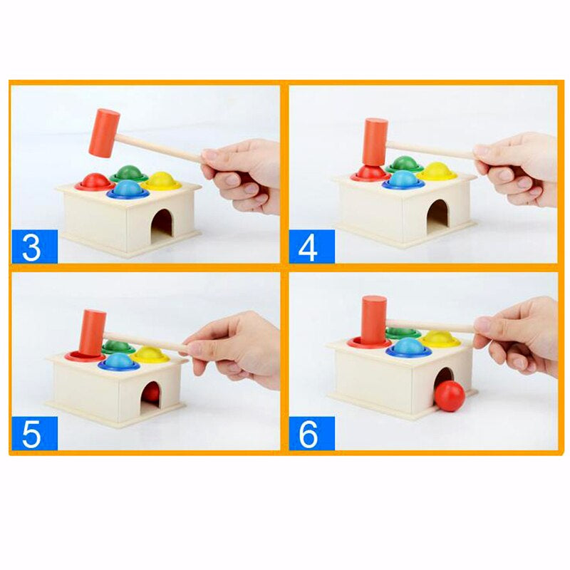 Kids Montessori Wooden Toys Rainbow Blocks Kid Learning Toy Baby Music Rattles Graphic Colorful Wooden Blocks Educational Toy