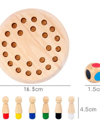 Montessori Chess Board Games for Kids Education Toys for Children Brain Teaser Wooden Toys Memory Match Chess Game Kids Game
